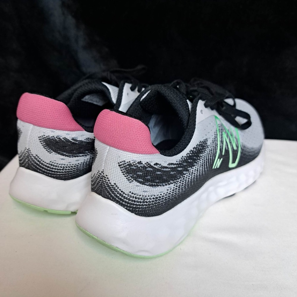 New Balance 520v8 Running Shoes Womens Size 9.5 Gray Black Mint Pink W520RT8 - Picture 7 of 11